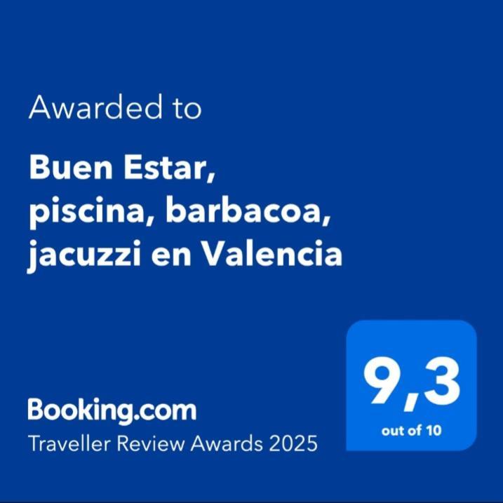 Villa Buen Estar, Piscina, Barbacoa, Jacuzzi En Valencia Turís Exterior foto